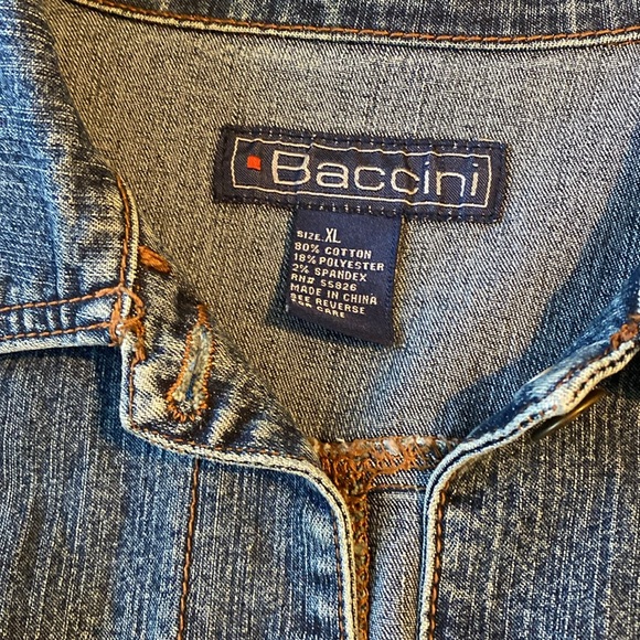 Jean jacket vintage size xl by Baccini - Picture 2 of 5